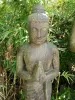 Product image 1 of the product “Standing Buddha, India, 158 cm height, cast stone, handcrafted & coloured ”